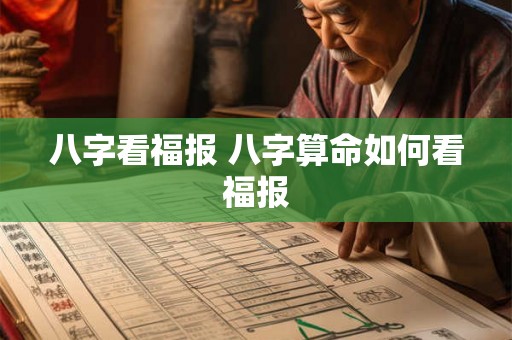 八字看福报 八字算命如何看福报 八字看福报 八字算命如何看福报