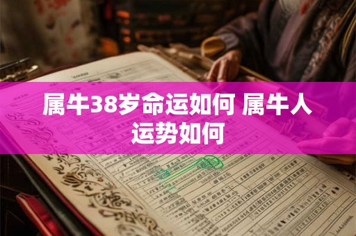 属牛38岁命运如何 属牛人运势如何
