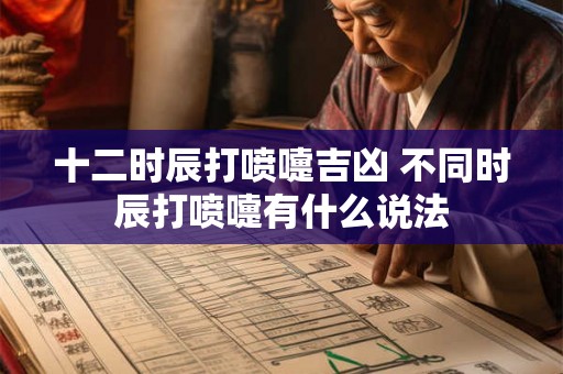 十二时辰打喷嚏吉凶 不同时辰打喷嚏有什么说法 十二时辰打喷嚏吉凶 不同时辰打喷嚏有什么说法