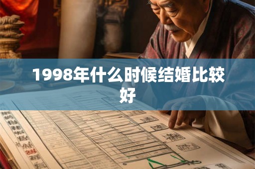 1998年什么时候结婚比较好 1998年什么时候结婚比较好