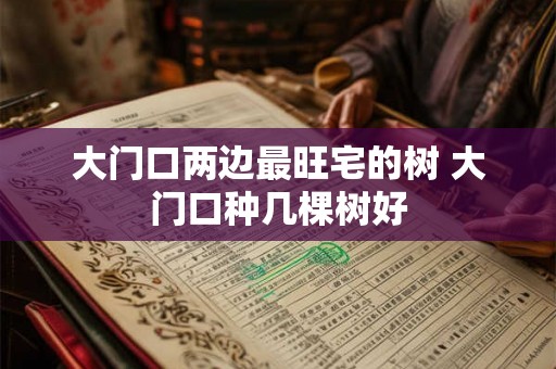 大门口两边最旺宅的树 大门口种几棵树好 大门口两边最旺宅的树 大门口种几棵树好