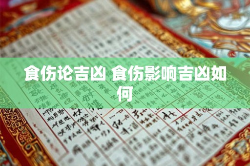 食伤论吉凶 食伤影响吉凶如何 食伤论吉凶 食伤影响吉凶如何