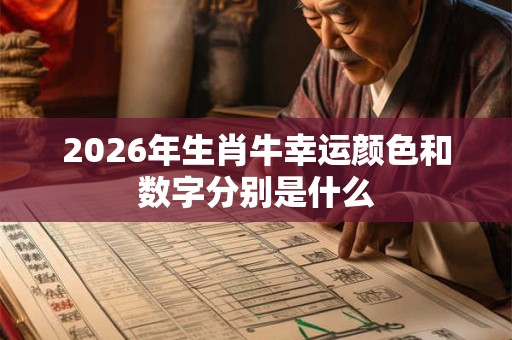 2026年生肖牛幸运颜色和数字分别是什么