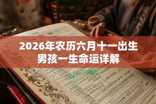 2026年农历六月十一出生男孩一生命运详解 2026年农历六月十一出生男孩一生命运详解