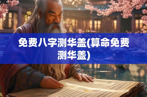 免费八字测华盖(算命免费测华盖)