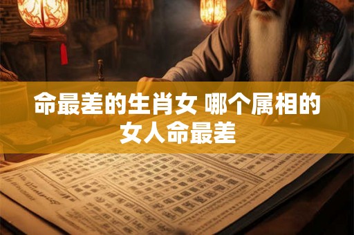 命最差的生肖女 哪个属相的女人命最差