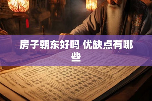 房子朝东好吗 优缺点有哪些