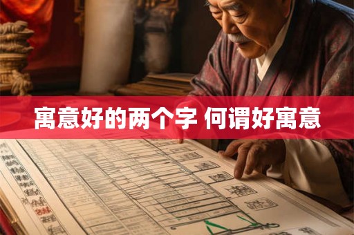 寓意好的两个字 何谓好寓意 寓意好的两个字 何谓好寓意