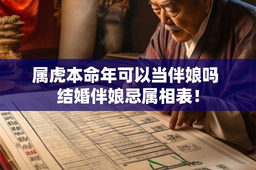 属虎本命年可以当伴娘吗 结婚伴娘忌属相表! 属虎本命年可以当伴娘吗 结婚伴娘忌属相表!