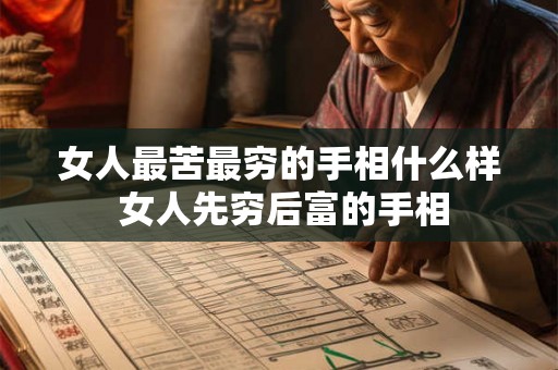 女人最苦最穷的手相什么样 女人先穷后富的手相 女人最苦最穷的手相什么样 女人先穷后富的手相