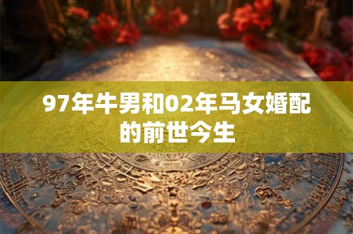 97年牛男和02年马女婚配的前世今生 97年牛男和02年马女婚配的前世今生