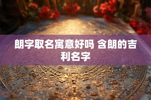 朗字取名寓意好吗 含朗的吉利名字 朗字取名寓意好吗 含朗的吉利名字