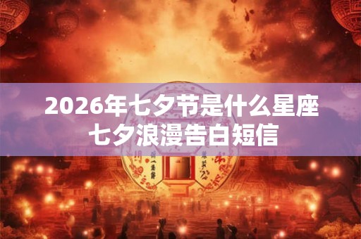 2026年七夕节是什么星座 七夕浪漫告白短信 2026年七夕节是什么星座 七夕浪漫告白短信