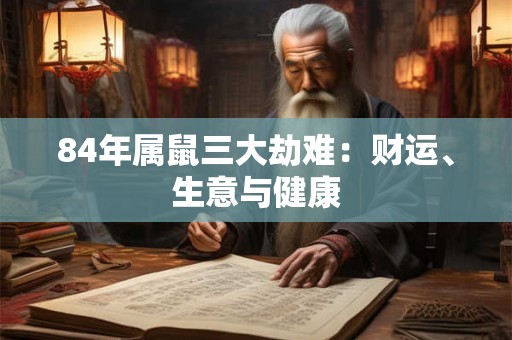 84年属鼠三大劫难:财运、生意与健康 84年属鼠三大劫难:财运、生意与健康