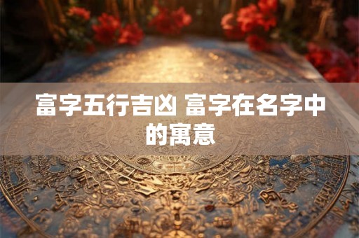 富字五行吉凶 富字在名字中的寓意 富字五行吉凶 富字在名字中的寓意