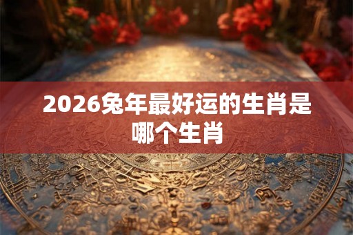 2026兔年最好运的生肖是哪个生肖 2026兔年最好运的生肖是哪个生肖