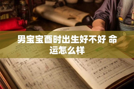 男宝宝酉时出生好不好 命运怎么样 男宝宝酉时出生好不好 命运怎么样