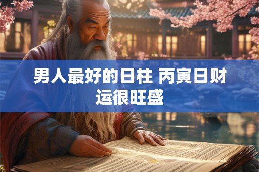 男人最好的日柱 丙寅日财运很旺盛