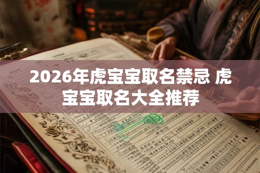 2026年虎宝宝取名禁忌 虎宝宝取名大全推荐 2026年虎宝宝取名禁忌 虎宝宝取名大全推荐