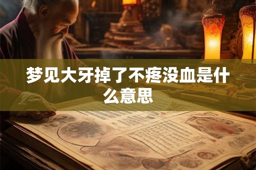 梦见大牙掉了不疼没血是什么意思 梦见大牙掉了不疼没血是什么意思