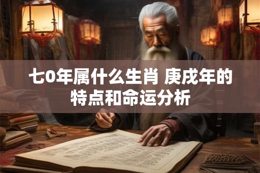 七0年属什么生肖 庚戌年的特点和命运分析 七0年属什么生肖 庚戌年的特点和命运分析