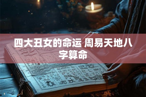 四大丑女的命运 周易天地八字算命 四大丑女的命运 周易天地八字算命