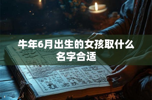 牛年6月出生的女孩取什么名字合适 牛年6月出生的女孩取什么名字合适