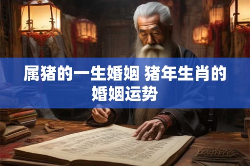 属猪的一生婚姻 猪年生肖的婚姻运势 属猪的一生婚姻 猪年生肖的婚姻运势