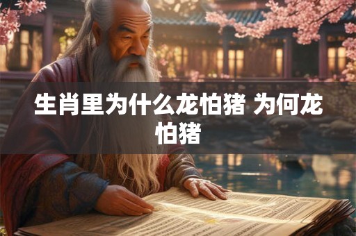 生肖里为什么龙怕猪 为何龙怕猪 生肖里为什么龙怕猪 为何龙怕猪