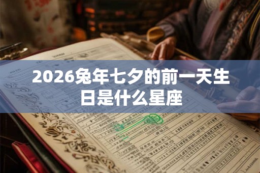2026兔年七夕的前一天生日是什么星座 2026兔年七夕的前一天生日是什么星座