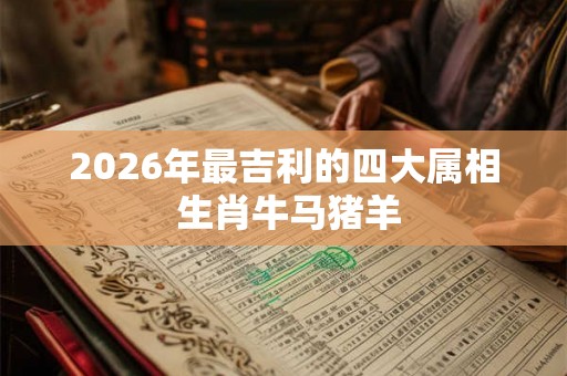 2026年最吉利的四大属相 生肖牛马猪羊 2026年最吉利的四大属相 生肖牛马猪羊