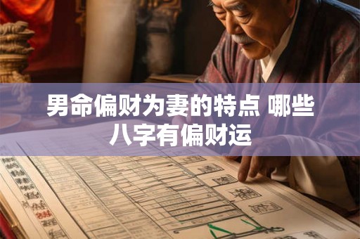 男命偏财为妻的特点 哪些八字有偏财运 男命偏财为妻的特点 哪些八字有偏财运