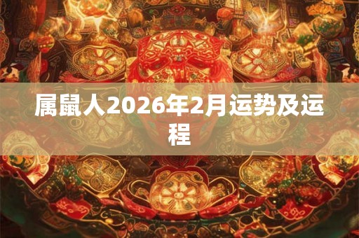属鼠人2026年2月运势及运程 属鼠人2026年2月运势及运程