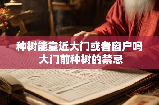 种树能靠近大门或者窗户吗 大门前种树的禁忌 种树能靠近大门或者窗户吗 大门前种树的禁忌