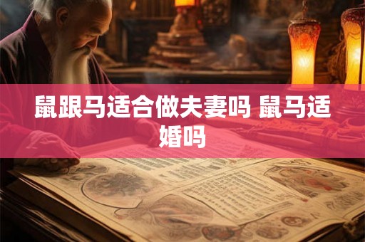 鼠跟马适合做夫妻吗 鼠马适婚吗 鼠跟马适合做夫妻吗 鼠马适婚吗