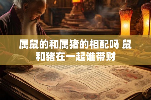 属鼠的和属猪的相配吗 鼠和猪在一起谁带财 属鼠的和属猪的相配吗 鼠和猪在一起谁带财