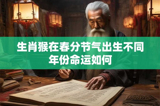 生肖猴在春分节气出生不同年份命运如何 生肖猴在春分节气出生不同年份命运如何