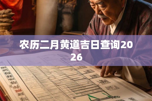 农历二月黄道吉日查询2026 农历二月黄道吉日查询2026