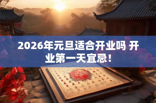 2026年元旦适合开业吗 开业第一天宜忌！