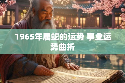 1965年属蛇的运势 事业运势曲折 1965年属蛇的运势 事业运势曲折