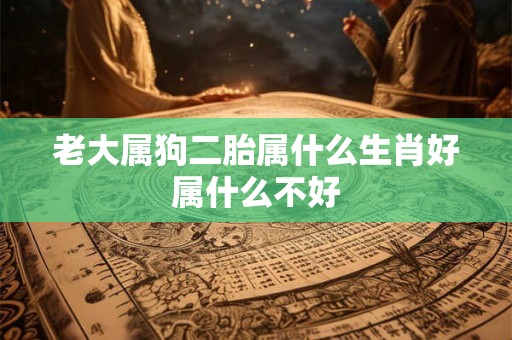 老大属狗二胎属什么生肖好属什么不好