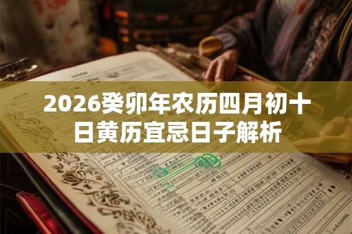 2026癸卯年农历四月初十日黄历宜忌日子解析 2026癸卯年农历四月初十日黄历宜忌日子解析