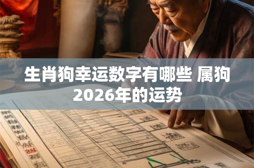 生肖狗幸运数字有哪些 属狗2026年的运势