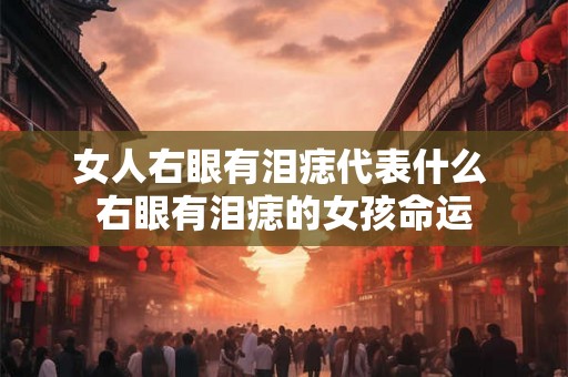 女人右眼有泪痣代表什么 右眼有泪痣的女孩命运