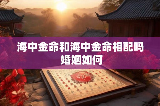 海中金命和海中金命相配吗 婚姻如何 海中金命和海中金命相配吗 婚姻如何