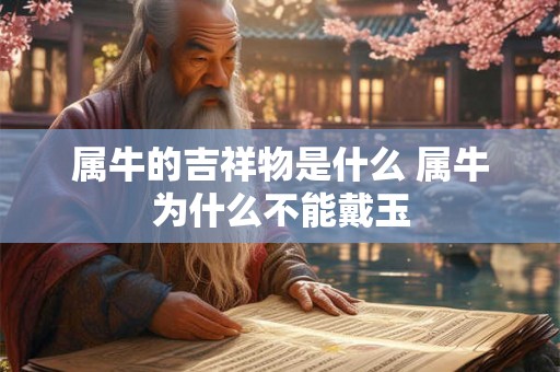 属牛的吉祥物是什么 属牛为什么不能戴玉