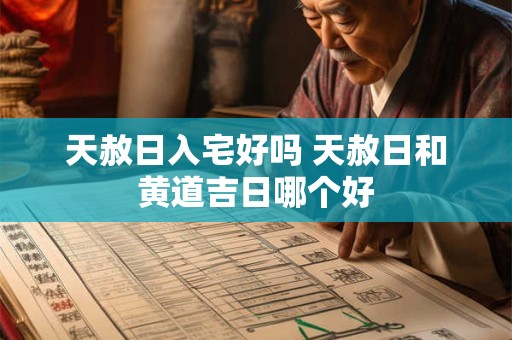 天赦日入宅好吗 天赦日和黄道吉日哪个好 天赦日入宅好吗 天赦日和黄道吉日哪个好