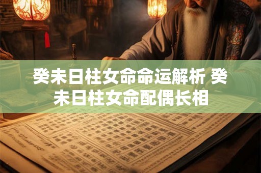癸未日柱女命命运解析 癸未日柱女命配偶长相 癸未日柱女命命运解析 癸未日柱女命配偶长相