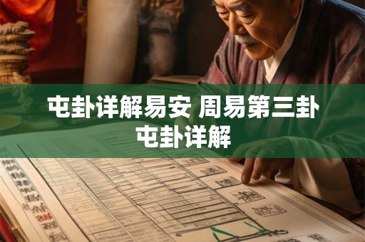屯卦详解易安 周易第三卦屯卦详解 屯卦详解易安 周易第三卦屯卦详解