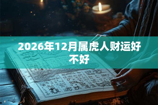 2026年12月属虎人财运好不好 2026年12月属虎人财运好不好
